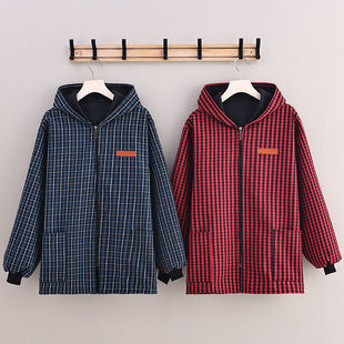 2026新款加绒老粗布短款罩衣围裙厨房家里家外工作清洁防污耐磨