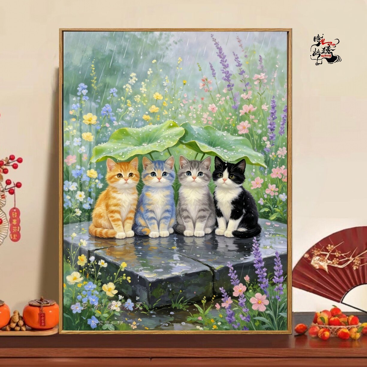 森系可爱猫咪十字绣原创新款高颜值趣味萌宠线绣客厅卧室手工diy