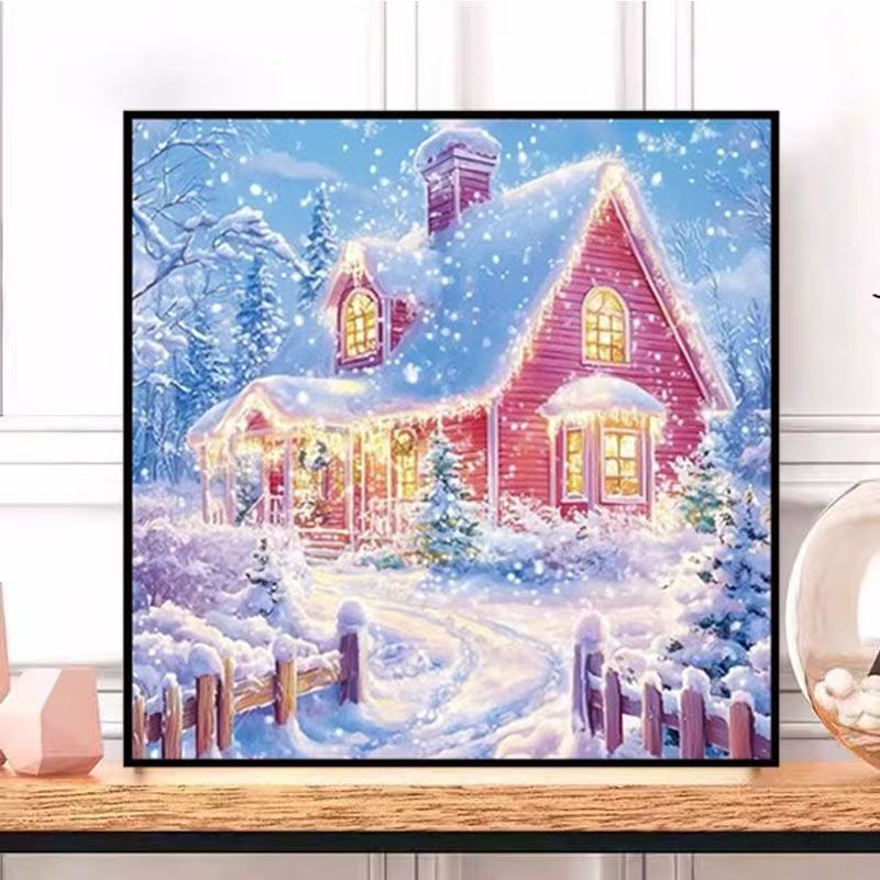 梦幻小屋雪景十字绣新款高颜值ins风景线绣客厅卧室自己绣diy礼物