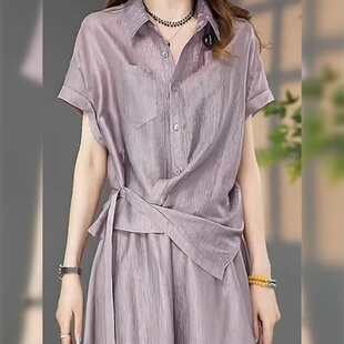 十三行品牌連衣裙女2025新款 兩件套高端今年流行減齡穿搭 爆款 夏季