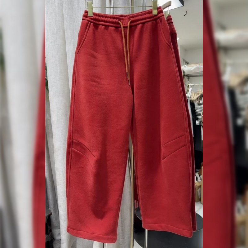 时髦洋气压褶弯刀休闲卫裤2026年秋冬季新款加绒显瘦窄版阔腿裤子,女装/女士精品,休闲裤,淘宝优惠券,粉丝福利购,淘宝优惠卷