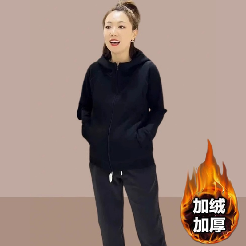 中年妈妈简约长袖休闲开衫上衣-