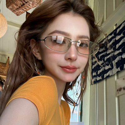 y2k千禧科技感无框墨镜