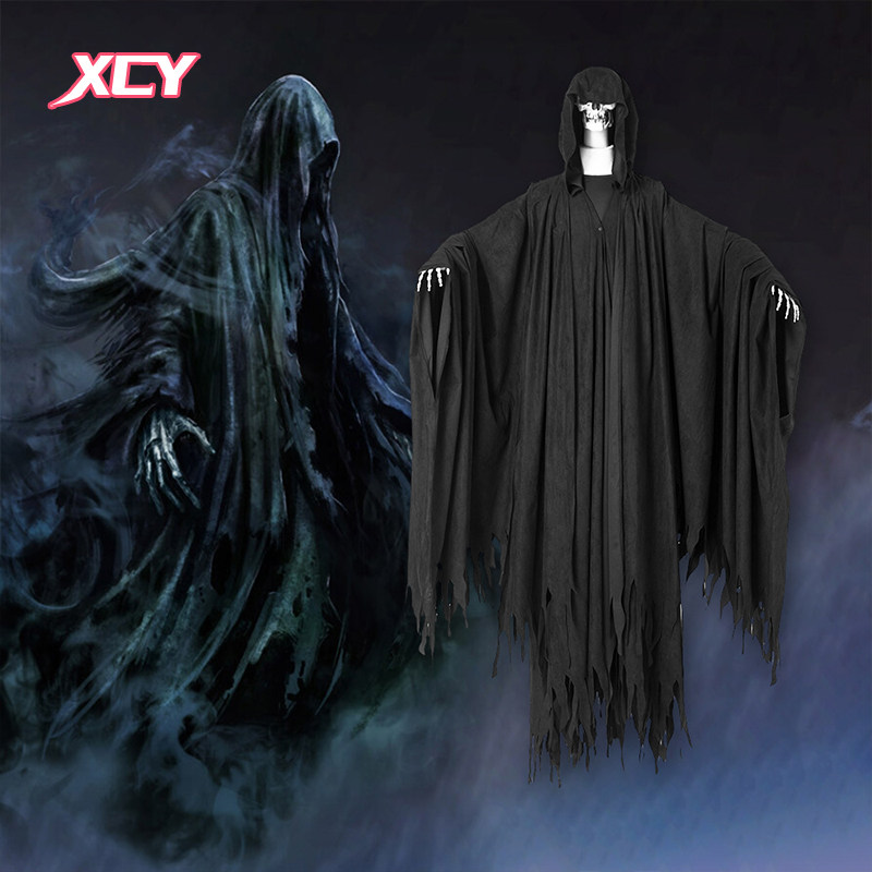 哈利波特摄魂怪cos衣服同款哈利波特服装魔法袍万圣节表演服定制