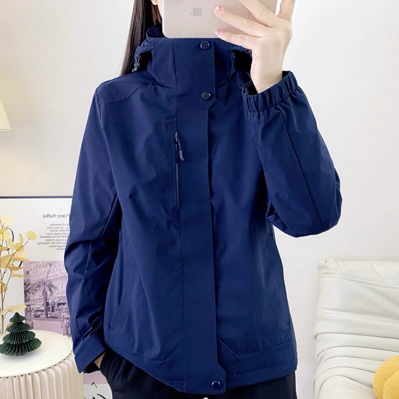 冲锋衣2024新款女防风防水登山服