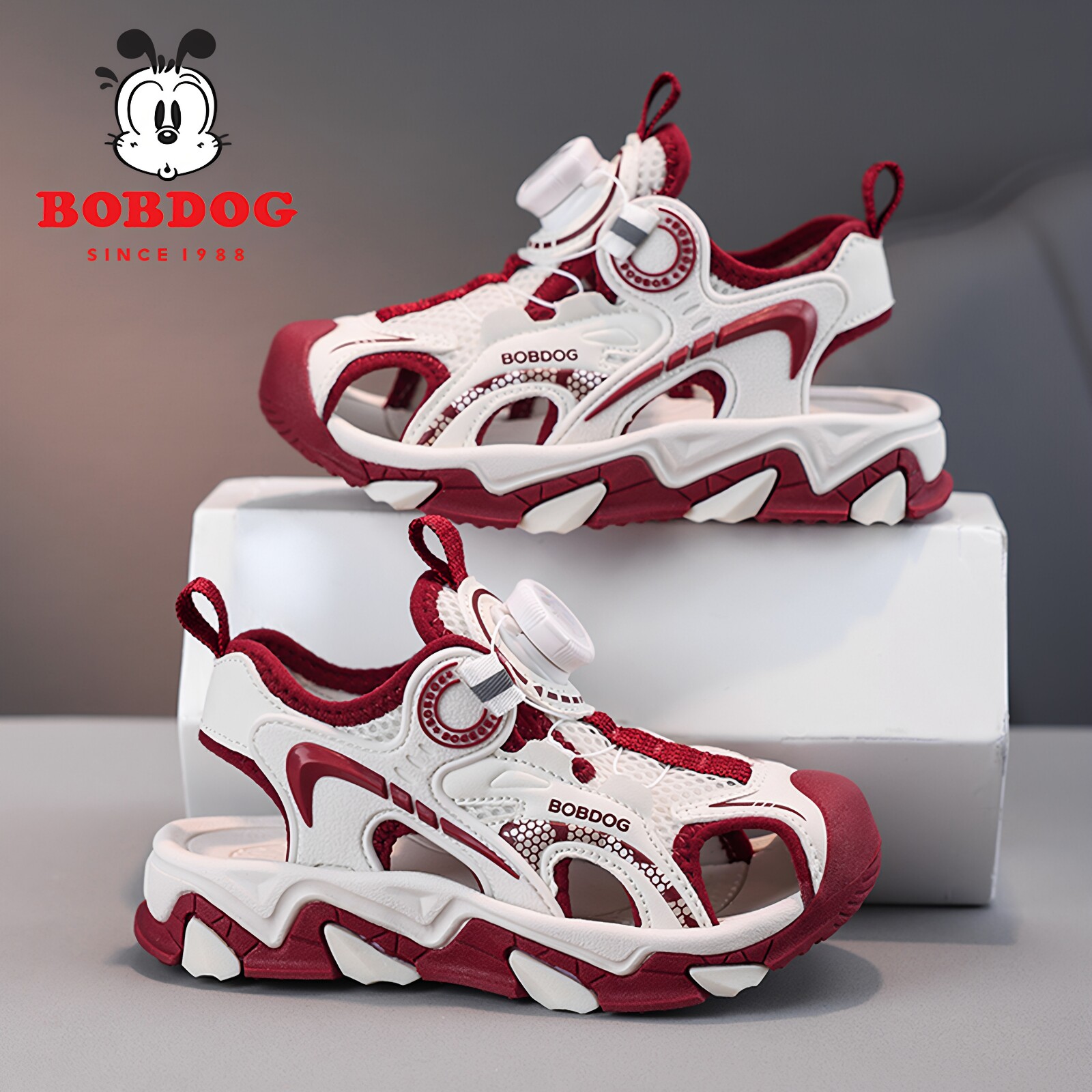 巴布豆男童凉鞋包头防踢夏季新款防滑软底儿童黑色女童运动沙滩鞋