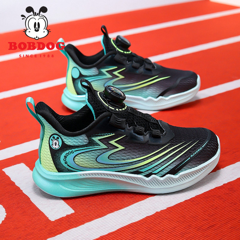 巴布豆青少年运动鞋2026新春秋季网面透气男童田径训练跳绳跑步鞋