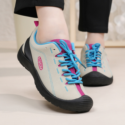 户外登山旅游徒步防滑女鞋休闲系带跑鞋百搭山系春秋女士单鞋