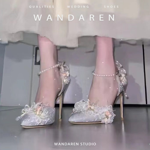 单鞋甜美花卉串宛大人绿野仙