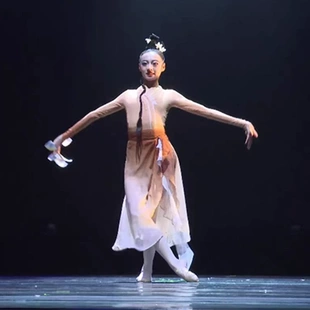 女子群舞中国舞现代舞飘逸表演服 当代舞 古典舞玉兰舞蹈演出服装