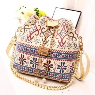 Women bag chain bucket bag canvas shoulder bag women handbag
