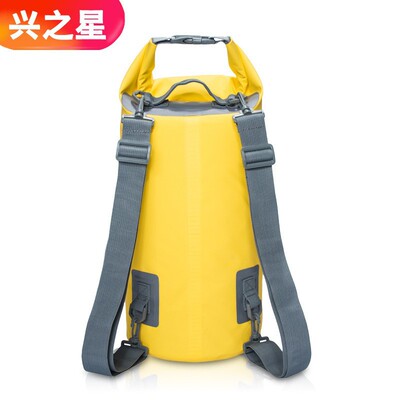 PVC防水桶包游泳漂流双肩背包