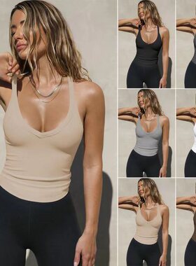 Women's Knitted Vest Sexy Slim Fit tank Top Base Shirt背心女