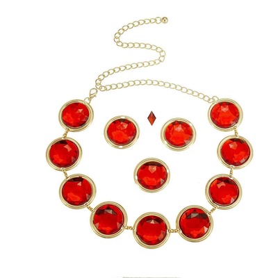 腰链红宝石腰带女士金属链条