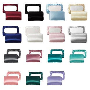 JuwenSilk Memory Elastic band Pillow case Satin silk pillowc
