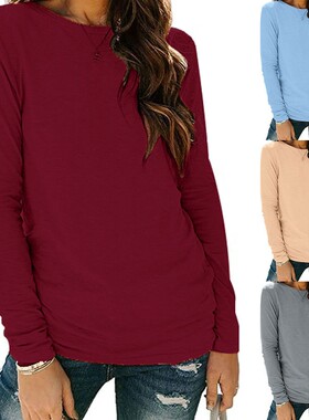 T恤女上衣Long Sleeve T Shirts Women Casual Tops Fall Fashion