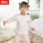 Quần áo trẻ em Nam Cực ấm áp phù hợp với trẻ em không khí cotton mùa thu và mùa đông dày cardigan đồ lót quần áo trẻ sơ sinh - Quần áo lót