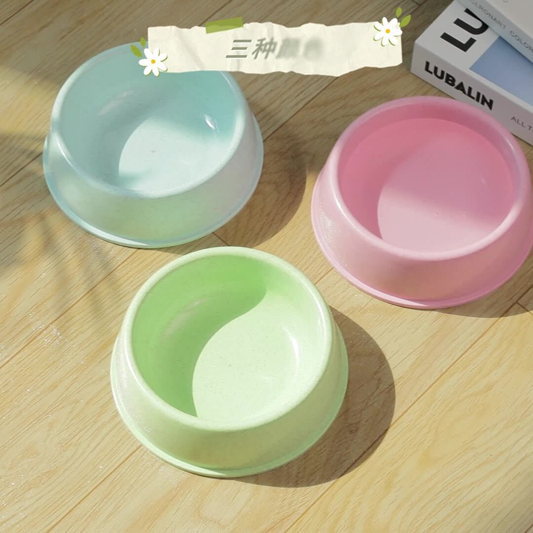 猫碗狗碗狗食盆猫咪水碗狗狗防打翻宠物用品塑料饭碗幼猫盆小狗碗