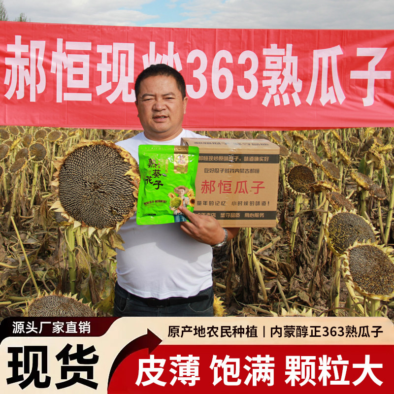 郝恒现炒363原味葵花籽袋装大颗粒新货熟瓜子炒货坚果零食 新瓜子