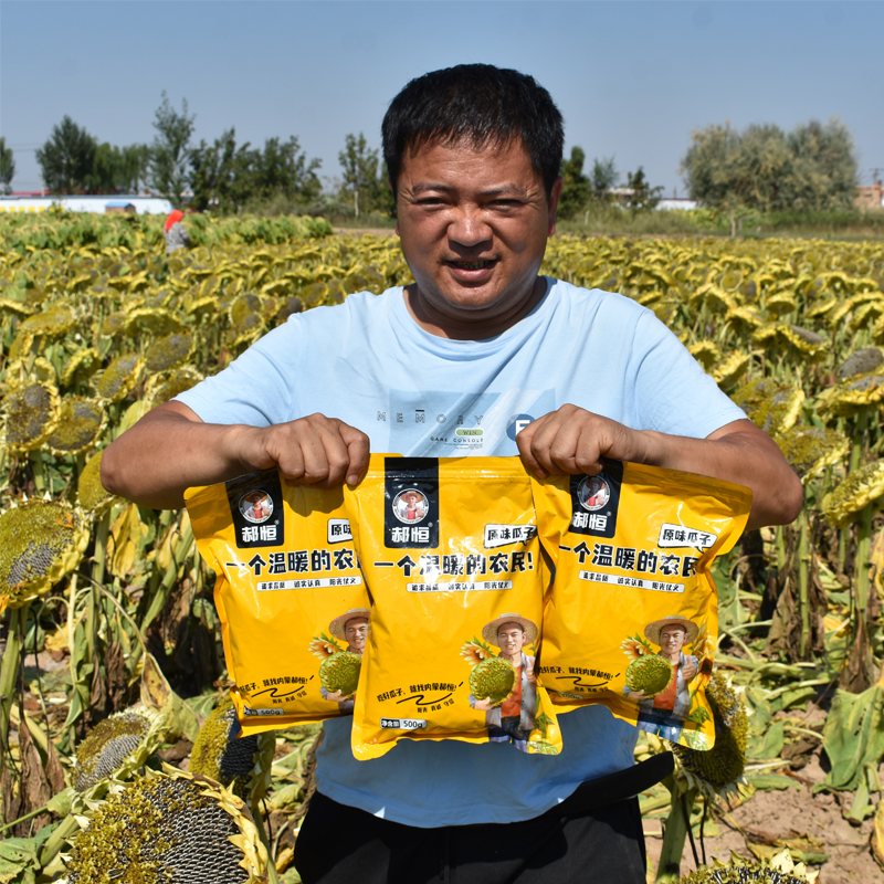 郝恒原味熟瓜子现炒葵花籽大颗粒内蒙古精品363零食品218克袋包邮