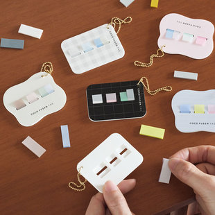 日本Kanmido甘美堂挂件型便利贴书签分类便签贴卡套索引分装板