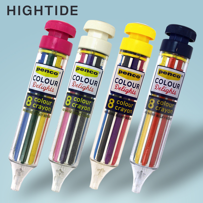 日本penco八色小学生安全蜡笔