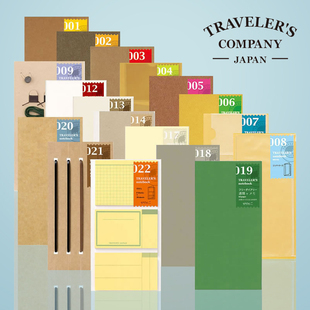 正品 Traveler 细长尺寸用 TN旅行者笔记本用活页本芯替换装 进口