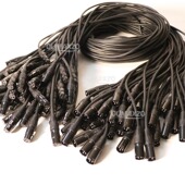 LED帕灯摇头光束灯DMX512焊接三芯卡侬信号线15米20信号连接延长