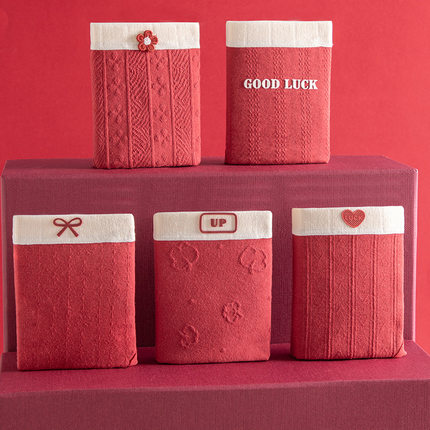 本命年安可拉红少女内裤A类婴儿棉内裤女7A抗菌裆纯棉少女三角裤