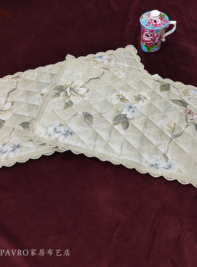 巴芙洛布艺餐垫长方形双层加厚餐桌隔热垫烫锅垫简约防烫餐桌垫子