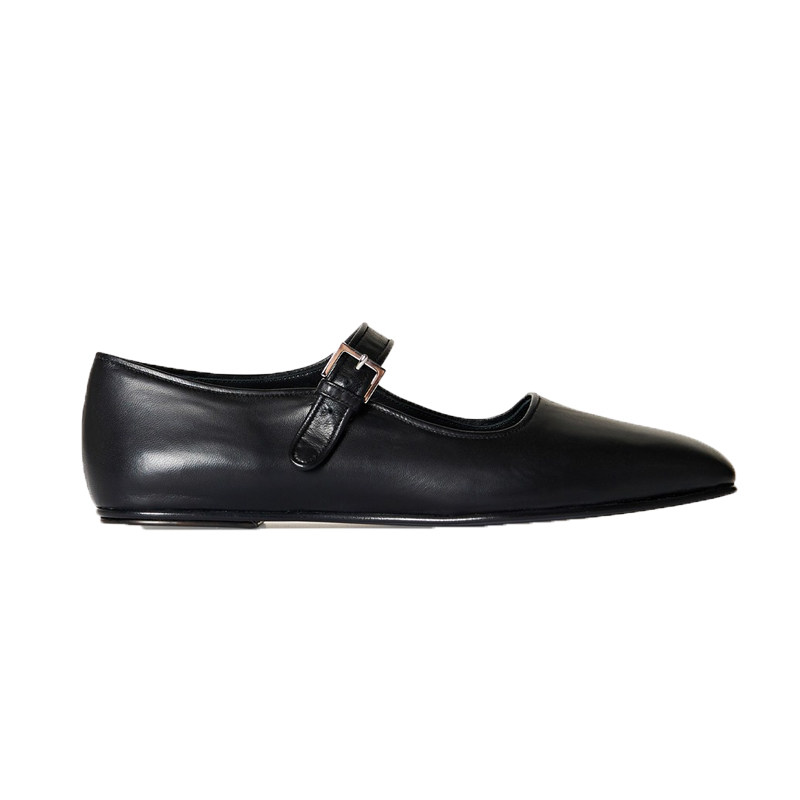2023 NEW KOREAN VERSION FLAT SHOES VERSATILE LEATHER RETRO SQUARE TOE MARY JANE BALLET SHOES WOMENS SUMMER
