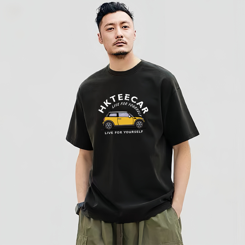 短袖T恤男士夏季2024新款纯棉宽松大码潮流ins半袖上衣打底体恤衫