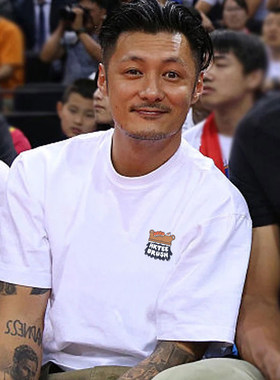 200克重磅纯棉宽松短袖T恤男