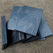 紫光檀木板黑檀木板料牌子料书签料指板料轻奢方块板料黑檀木小料