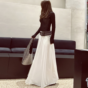 2025韩国小众花苞裙 蓬蓬半身裙宽松又显瘦 抽绳口袋女式