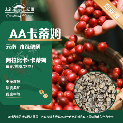 AA级水洗咖啡生豆精选商业1000g