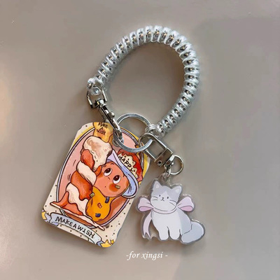 可爱星星人水滴型门禁小卡nfc感应卡保护套卡通配件挂包防丢绳