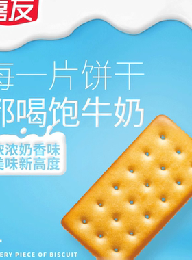 嘉友牛乳饼特浓炼奶起士味牛乳味早餐饼干解馋小零食独立包装300g
