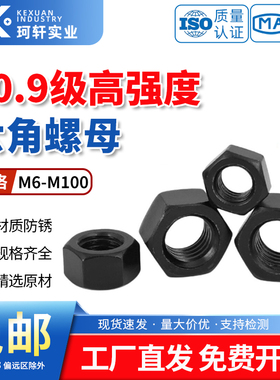 10.9级高强度螺母 螺帽螺丝帽M6M8M10M12M14M16M20M24M27M30-M100
