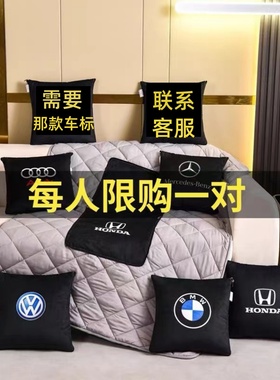 加厚汽车抱枕被子两用新款四季通用车载多功能靠枕靠背车内折叠被