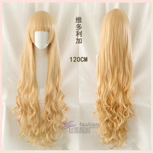 飞炫 维多利加120CM雾雨魔理沙宫园薰四月是你的谎言cosplay假发