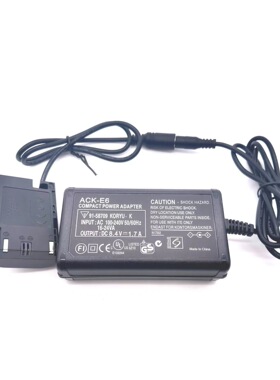 适用于佳能5D2 7D 6D 60D单反外接电源适配器 ACK-E6直流电连接器