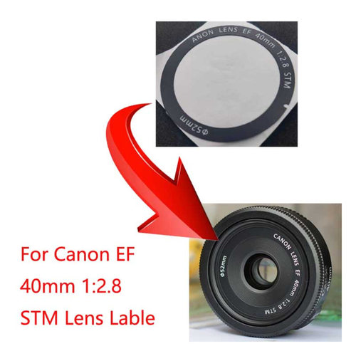 适用于佳能 EF 40mm 1:2.8 STM 镜头覆盖片压圈 前筒装饰胶片 装