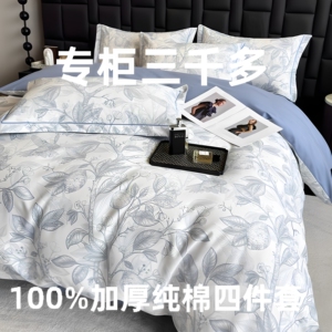 （纯棉加厚磨毛四件套全棉