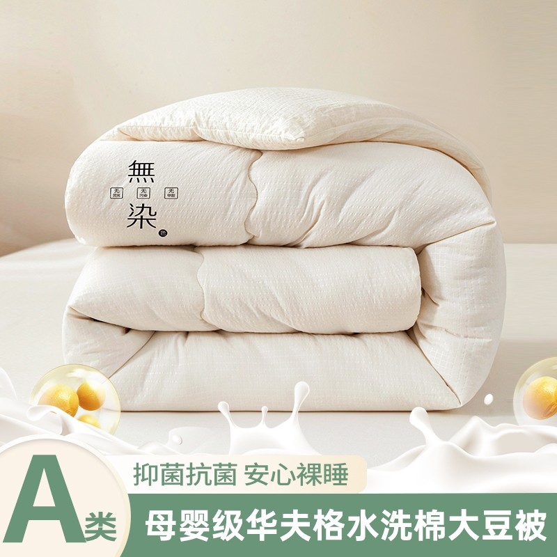 大豆纤维被子冬被棉被芯加厚保暖天季春秋款太空调被单人四季通用,床上用品,化纤被,淘宝优惠券,粉丝福利购,淘宝优惠卷
