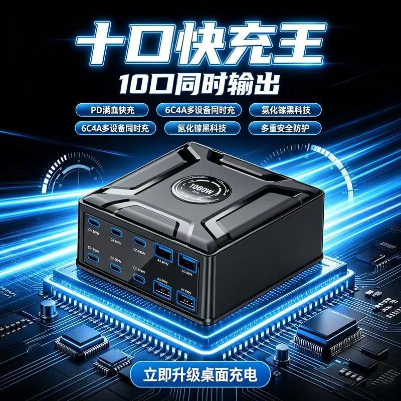 1080W氮化镓PD140W快充充电桩