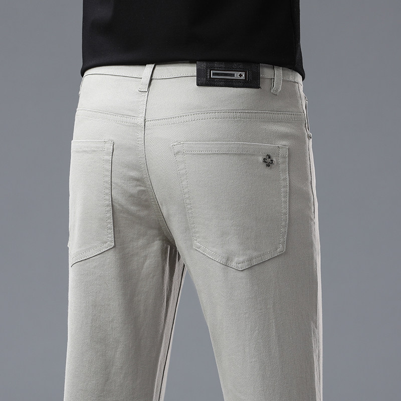 2026春季新款香港高端欧货牛仔裤男修身小脚弹力潮流百搭休闲长裤