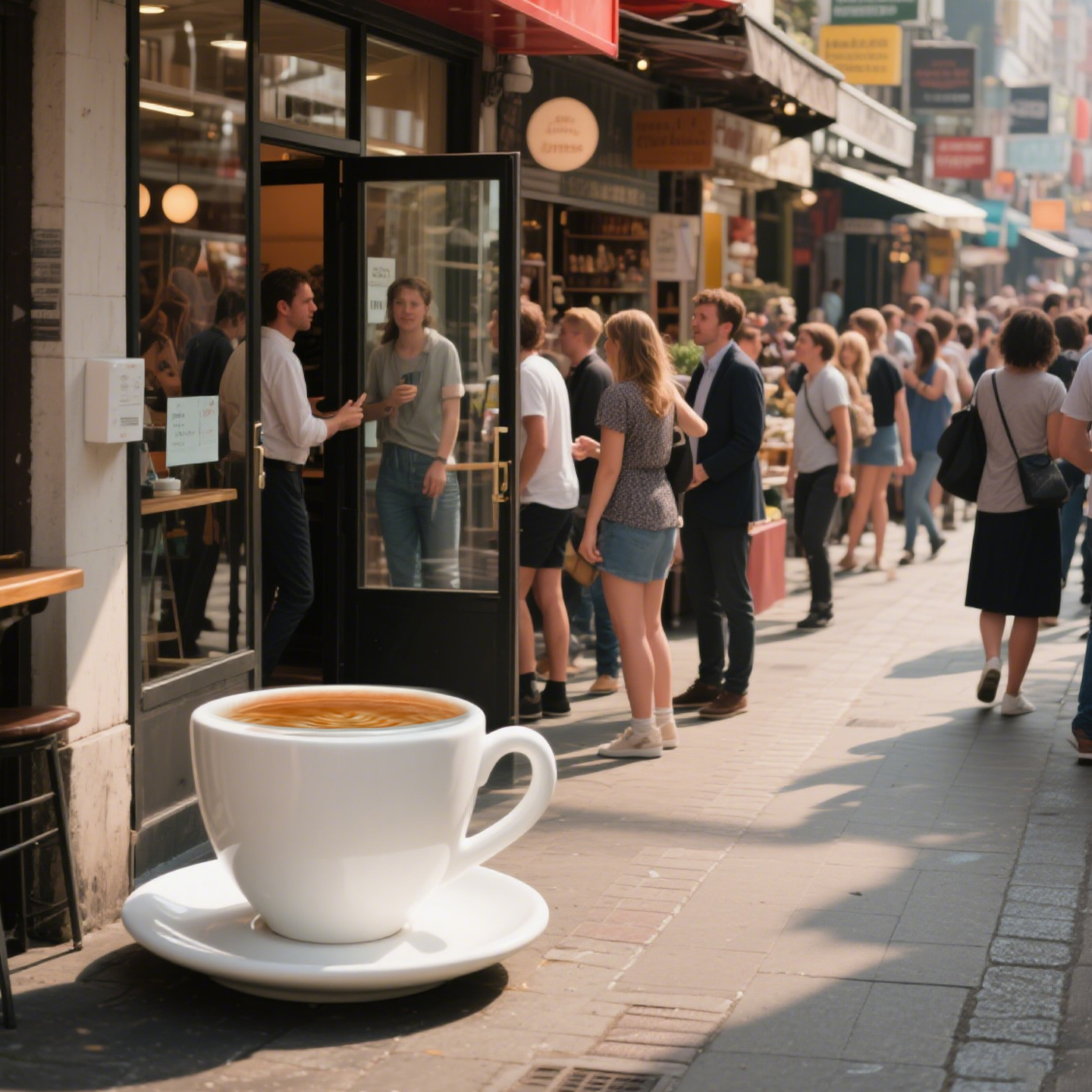 仿真奶茶店咖啡杯奶茶杯模型雕塑摆件咖啡店门头招牌装饰