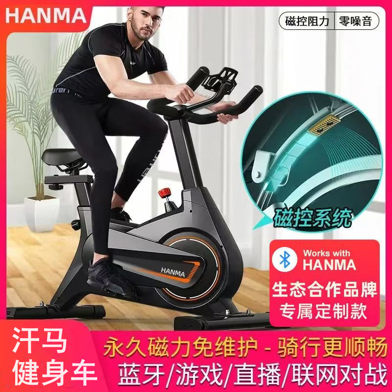 豪华动感单车家用款健身自行踏步车室内磁控运动减肥静音健身器材