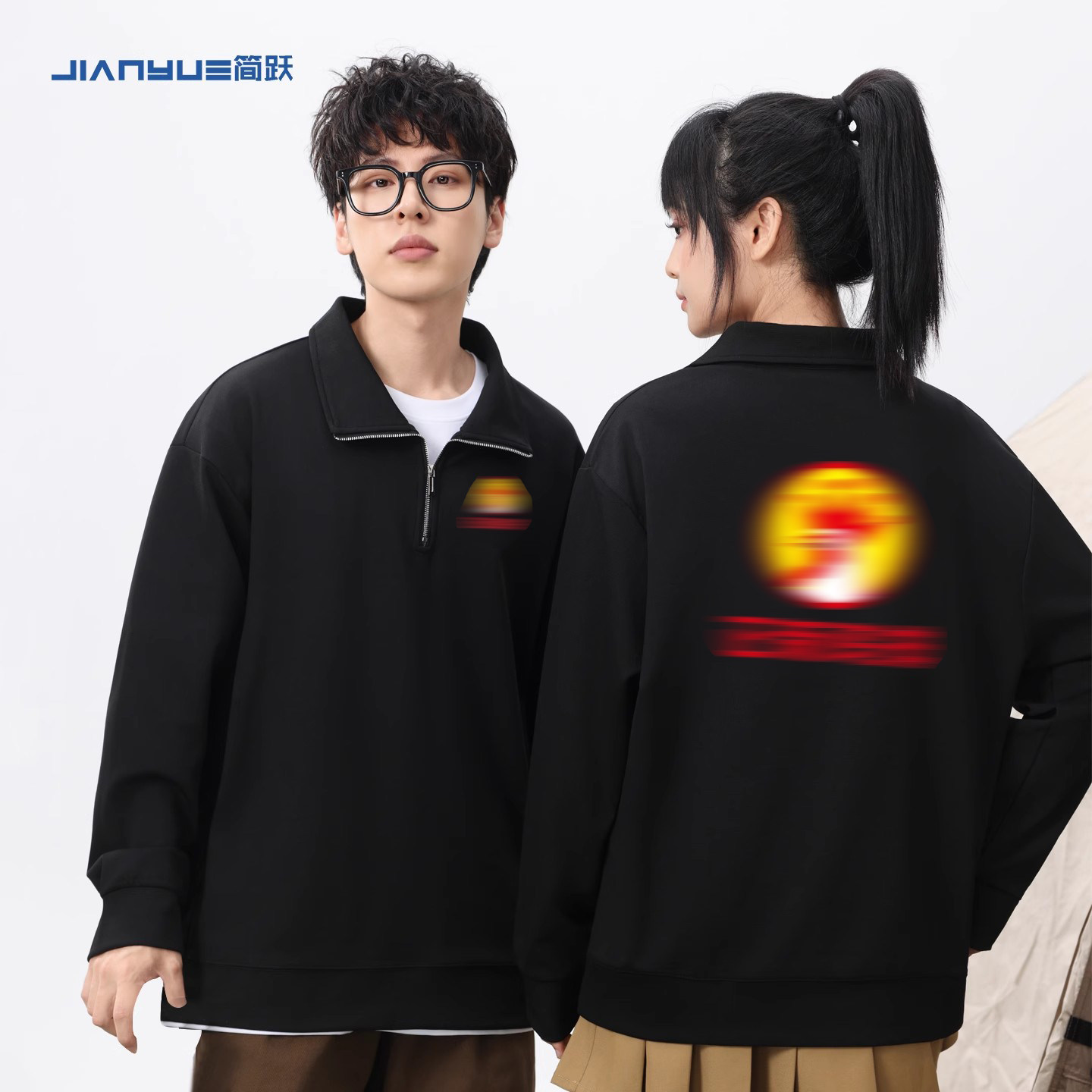 鸡排工服空白衣服logo需定制
